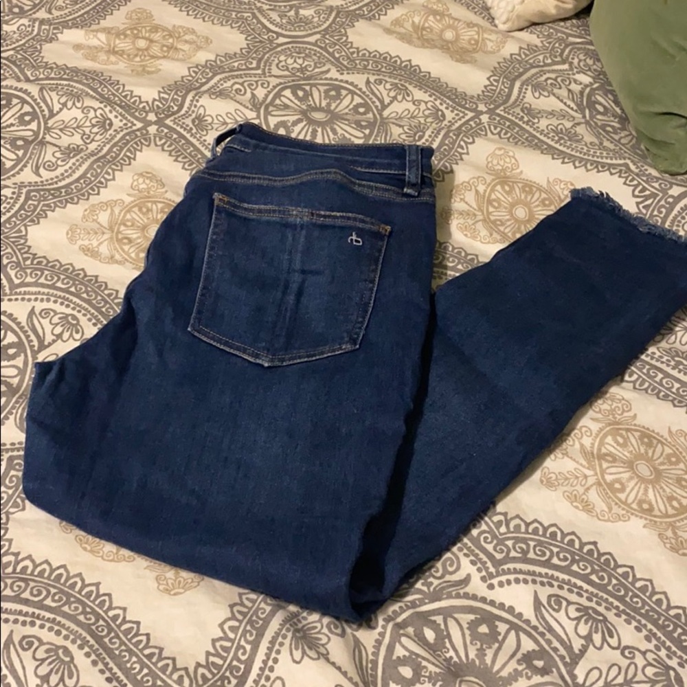 Rag and Bone High Rise Ankle Skinny jeans